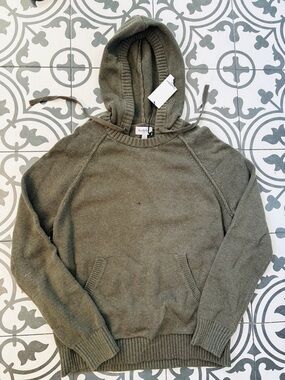 Goodfellow & Co Olive Green Crewneck Hooded Sweater